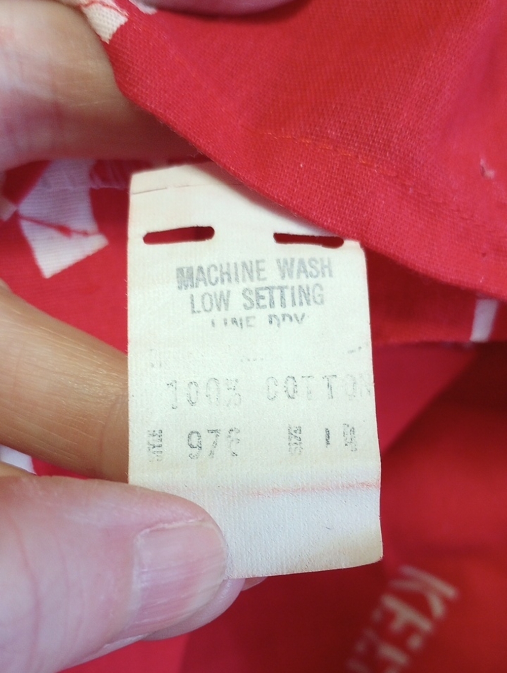RARE Vintage Retro Red & White Cotton Blend Lightweight Spring Summer Overalls - Picture 4 of 4